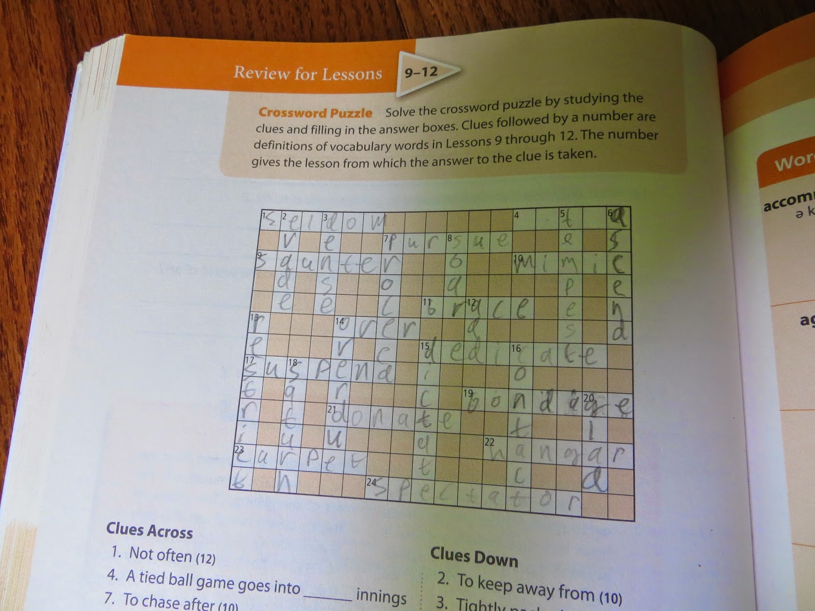 Wordly Wise 3000 Book 7 Crossword Puzzle Answer Key