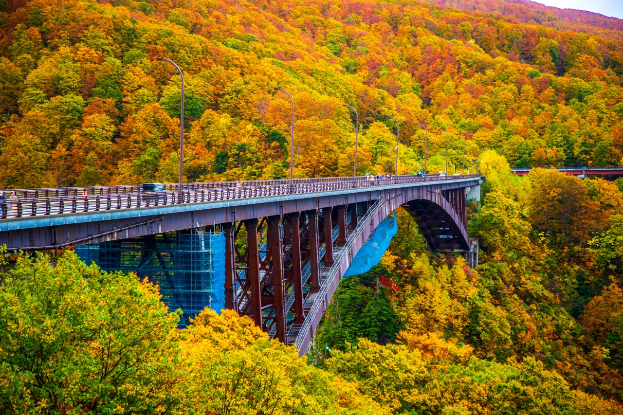 八甲田の谷を跨ぐ絶景アーチ橋！紅葉と歴史を巡る天空のパノラマ