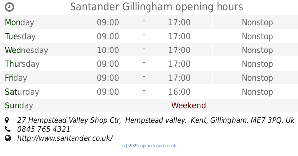 Hempstead Valley Shopping Centre Opening Hours