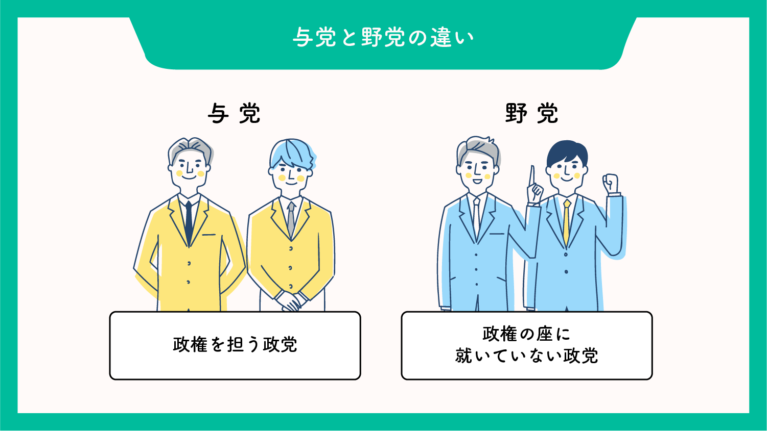 与党と野党の違いとは？役割や決め方・政権交代の仕組みを徹底解説