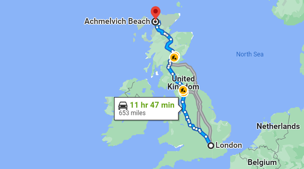 Nearest Beach to London by Car