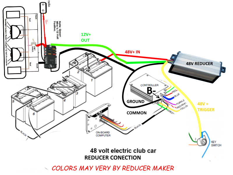 Club Car Headlight Wiring Diagram 48 Volt