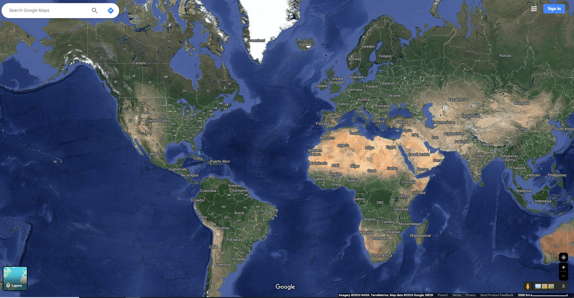 Satalite Map View