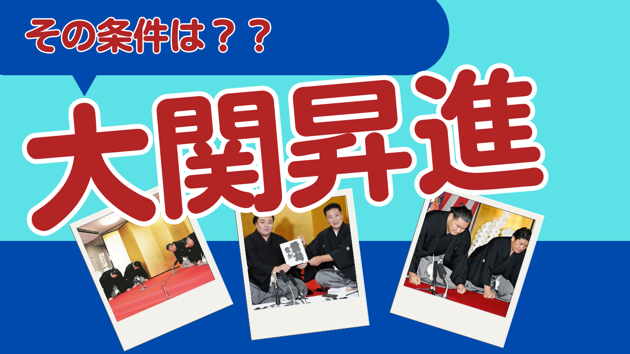 大関昇進の条件とは？3場所33勝の真相と陥落・特例復帰の基準を徹底解剖
