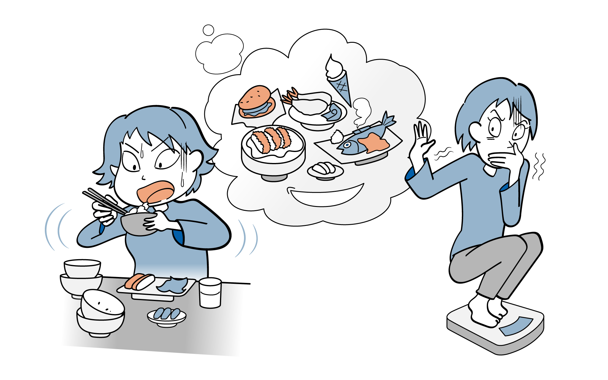 夜中の過食は病気？夜間摂食症候群の原因と診断基準・治し方を徹底解説