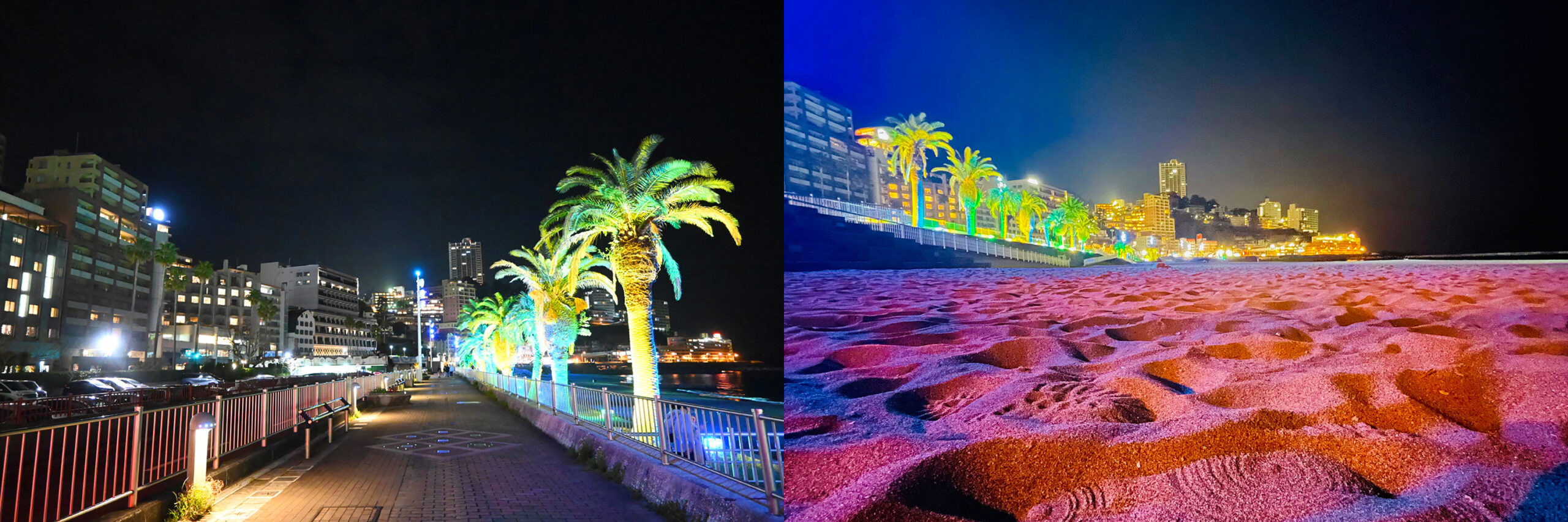 熱海サンビーチライトアップは何時まで？青い光の秘密と攻略2026