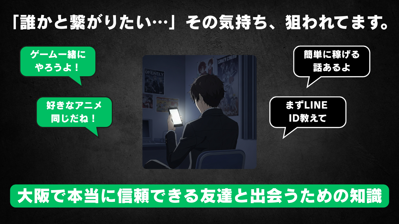 大阪Line掲示板で出会える？2026年最新の罠と安全な友達作り