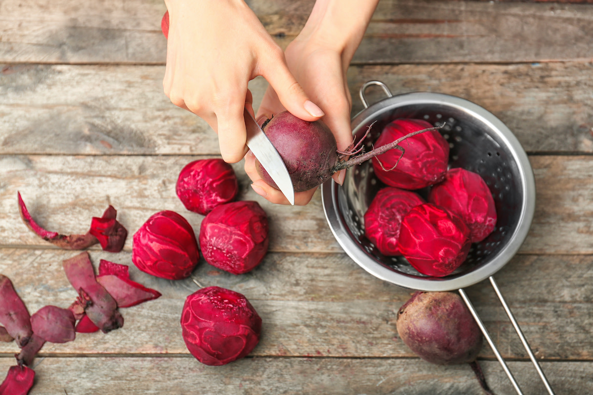 How to Peel Raw Beets