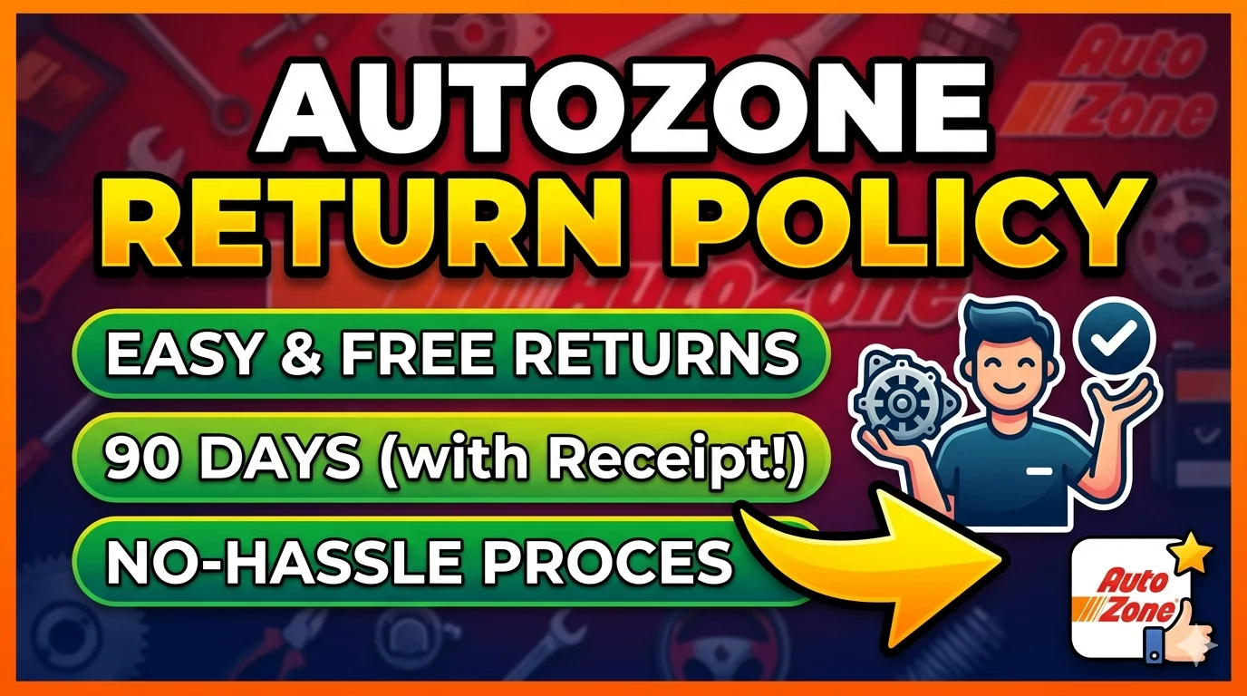 Autozone Return Policy in-Store Returns Receipt 90 Days