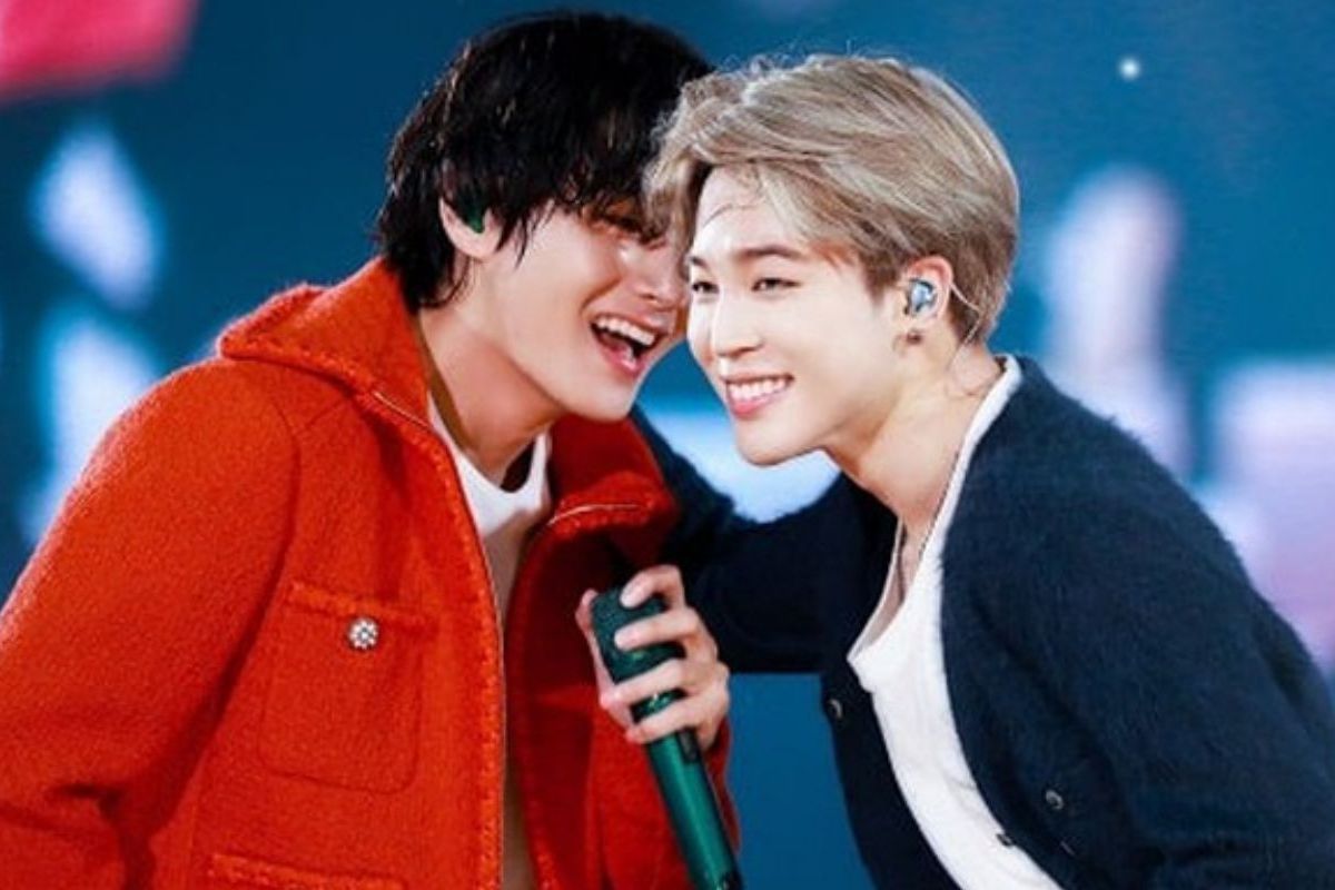 Bts Jimin and v Kissig