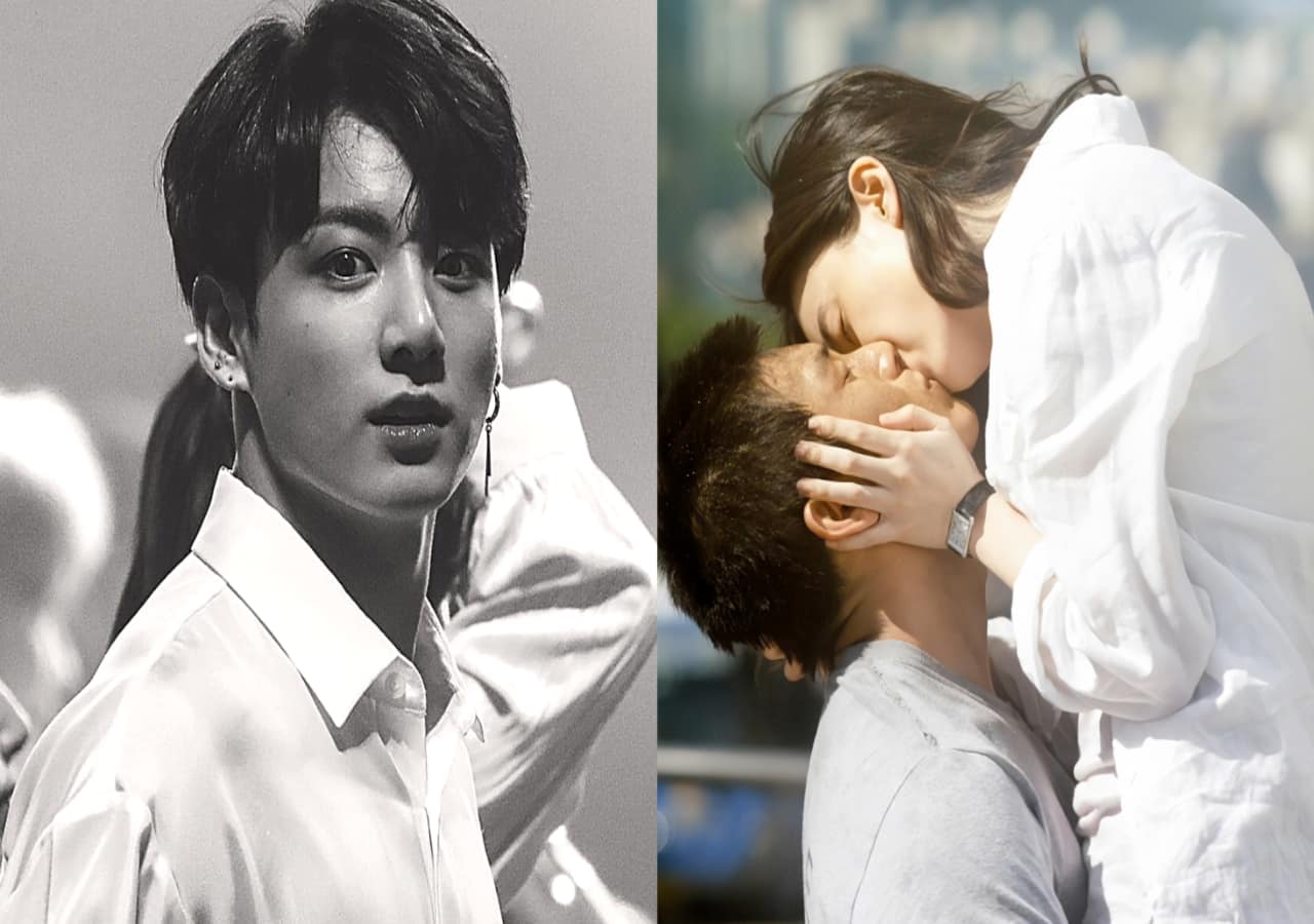 Bts v and Jungkook Kiss