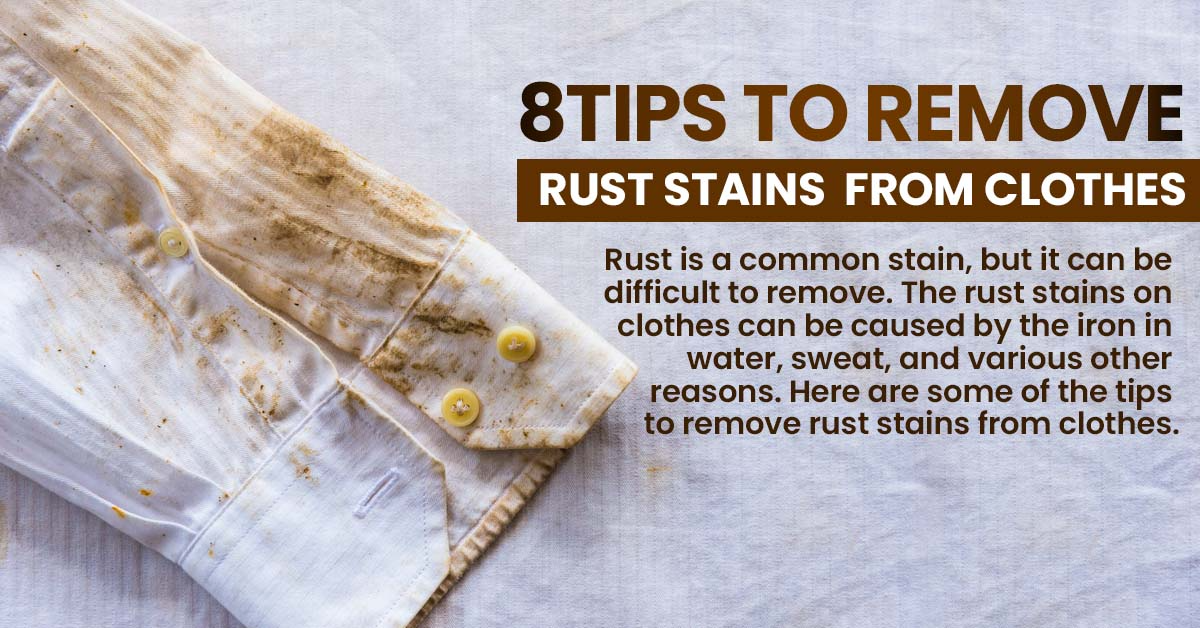 How to Remove Rust Stain on Fabric