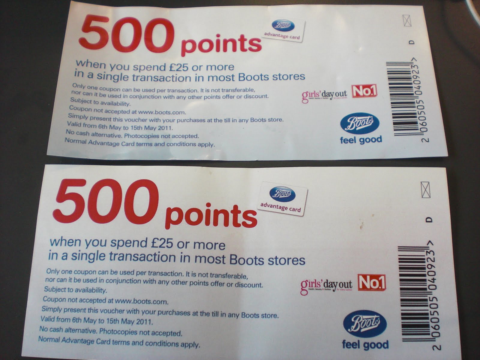 How Much Is 500 Points Worth at Boots