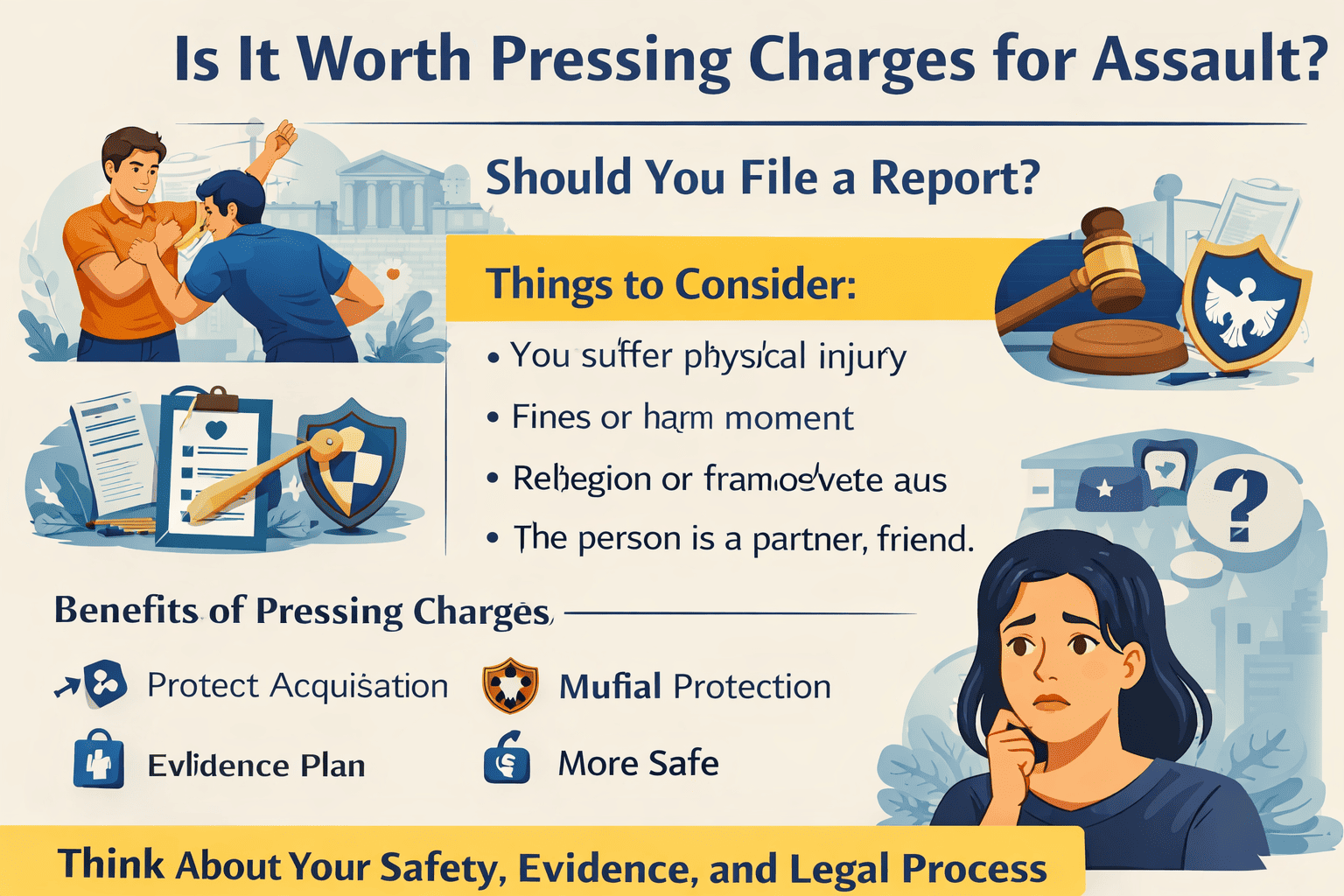 Process of Pressing Charges for Assault