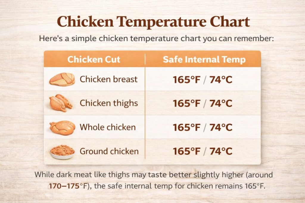 What Should the Internal Temp of Chicken Be