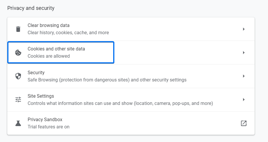 How to Enable Third Party Cookies in Chrome