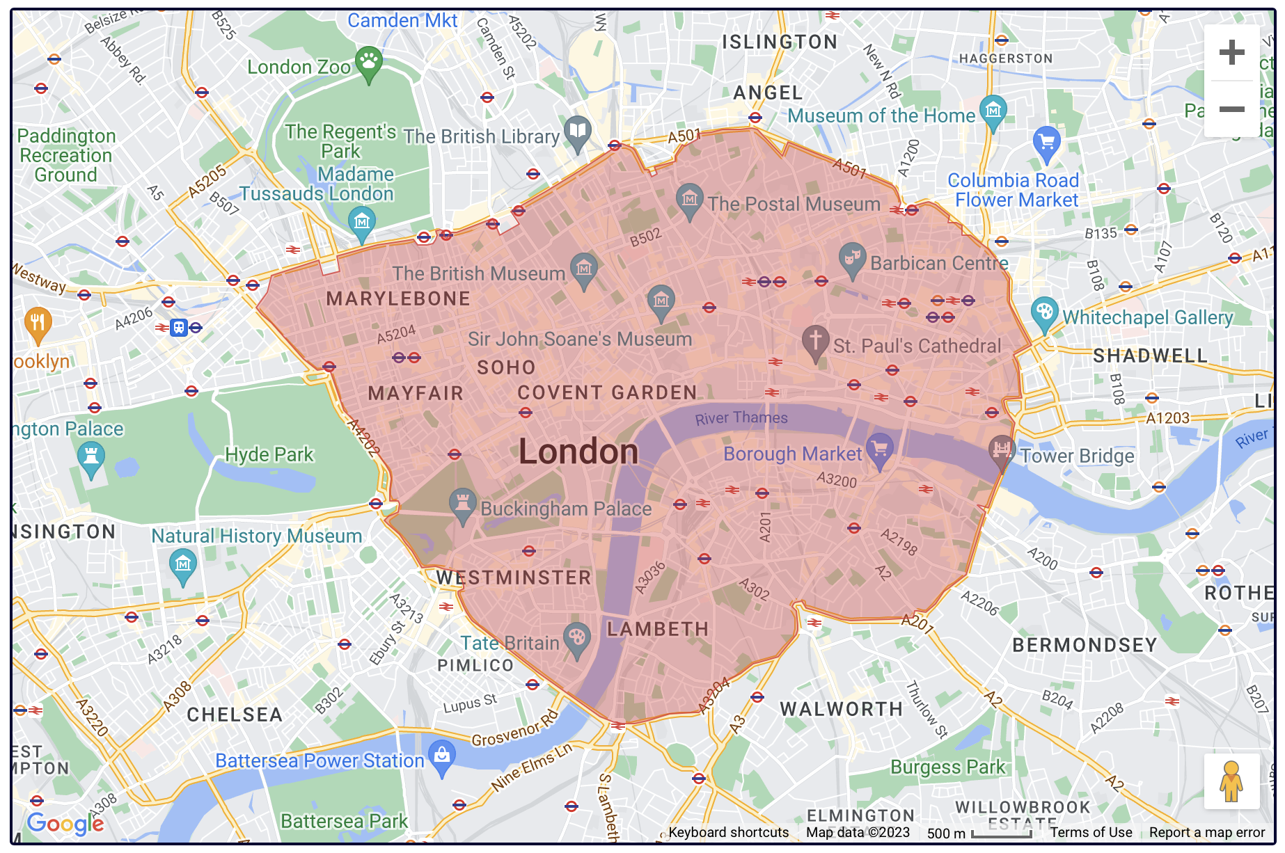Is Chelsea in the Congestion Zone