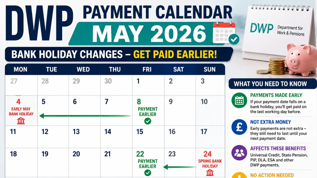 Dwp Confirms Early Benefit Payments for May Bank Holiday 2026