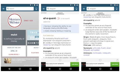 Merriam Webster Dictionary App for Android