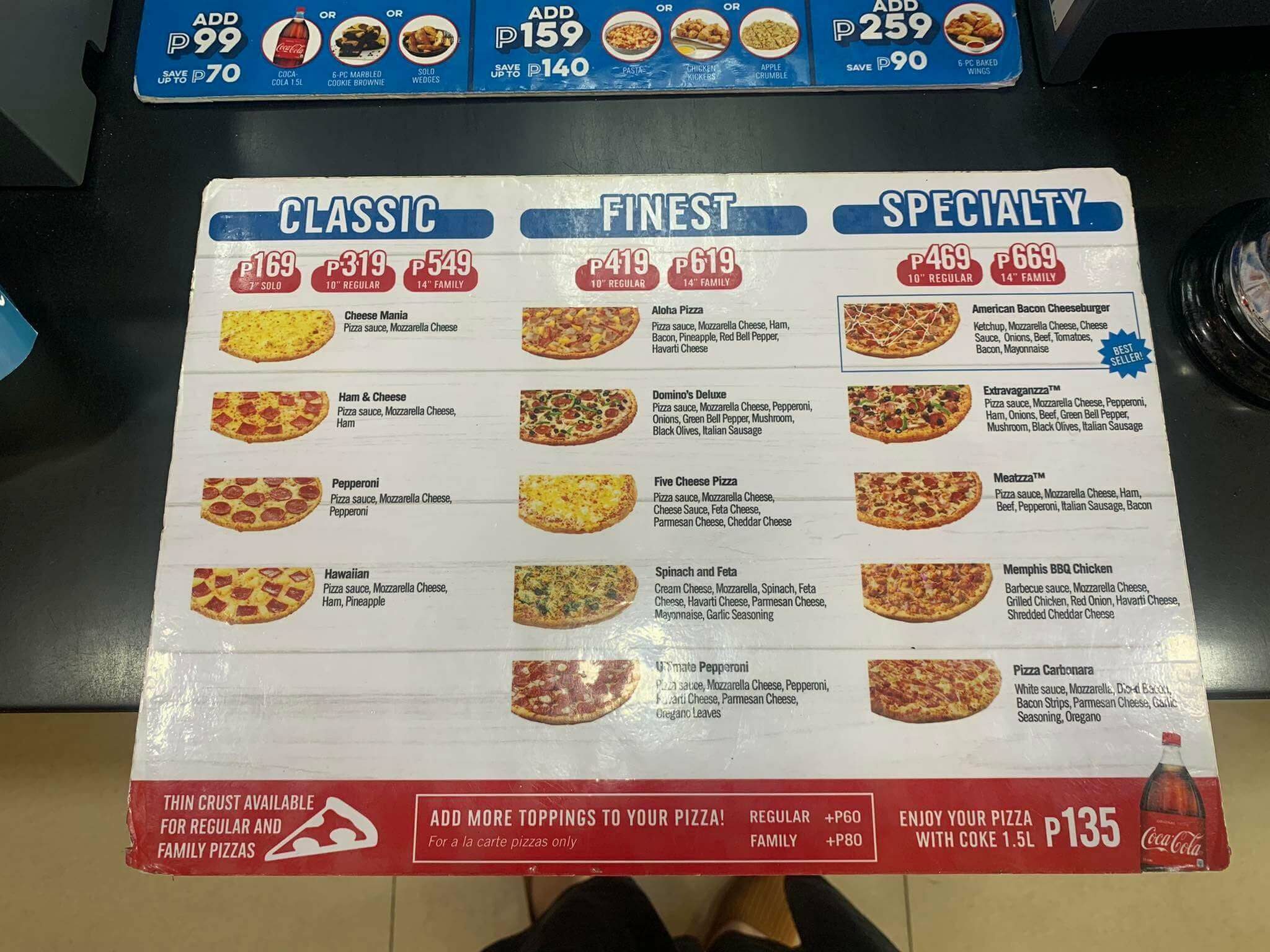 Dominos Pizza Price