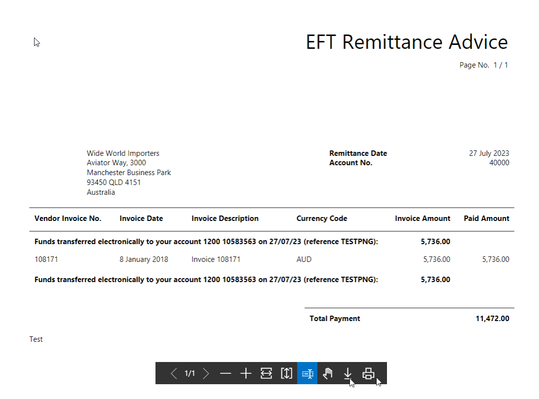 Eft Remittance Advice