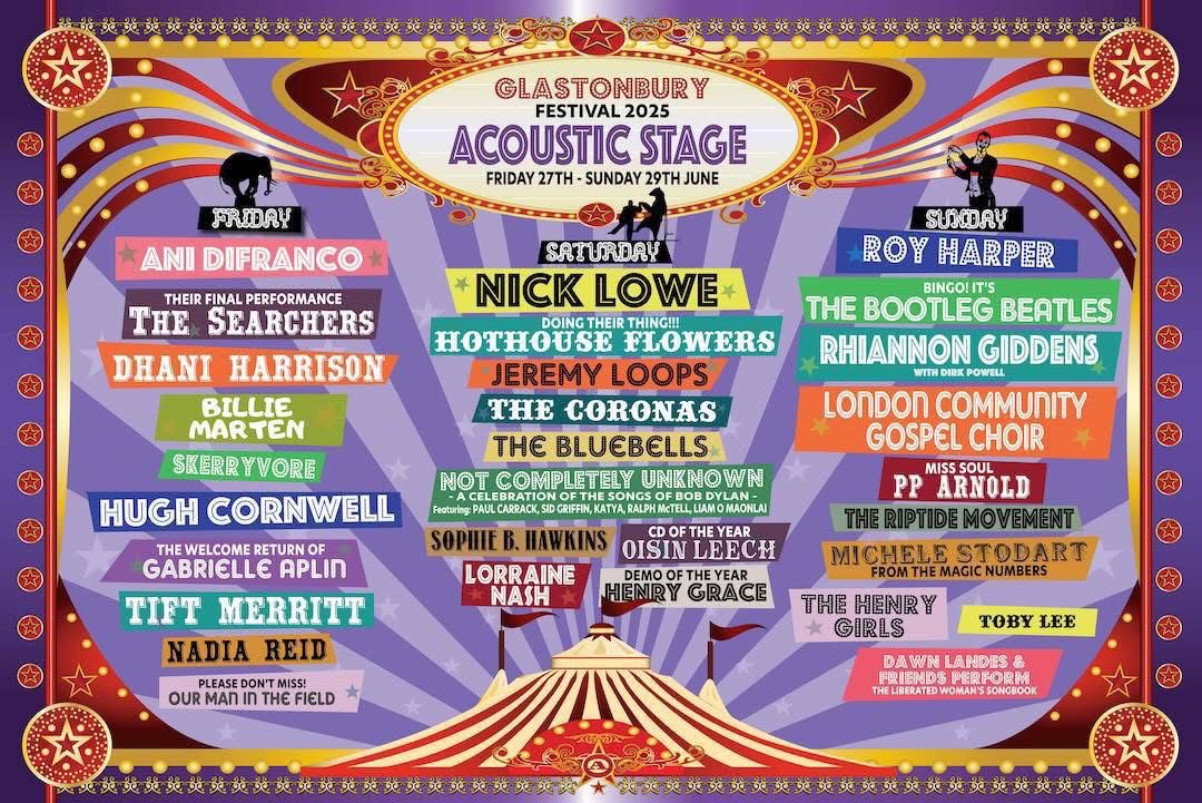 What Time Are the Searchers on at Glastonbury