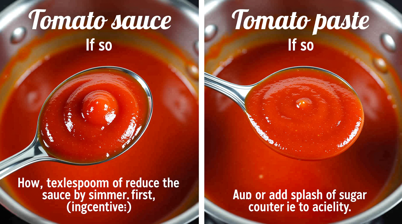 Substituting Tomato Paste for Sauce