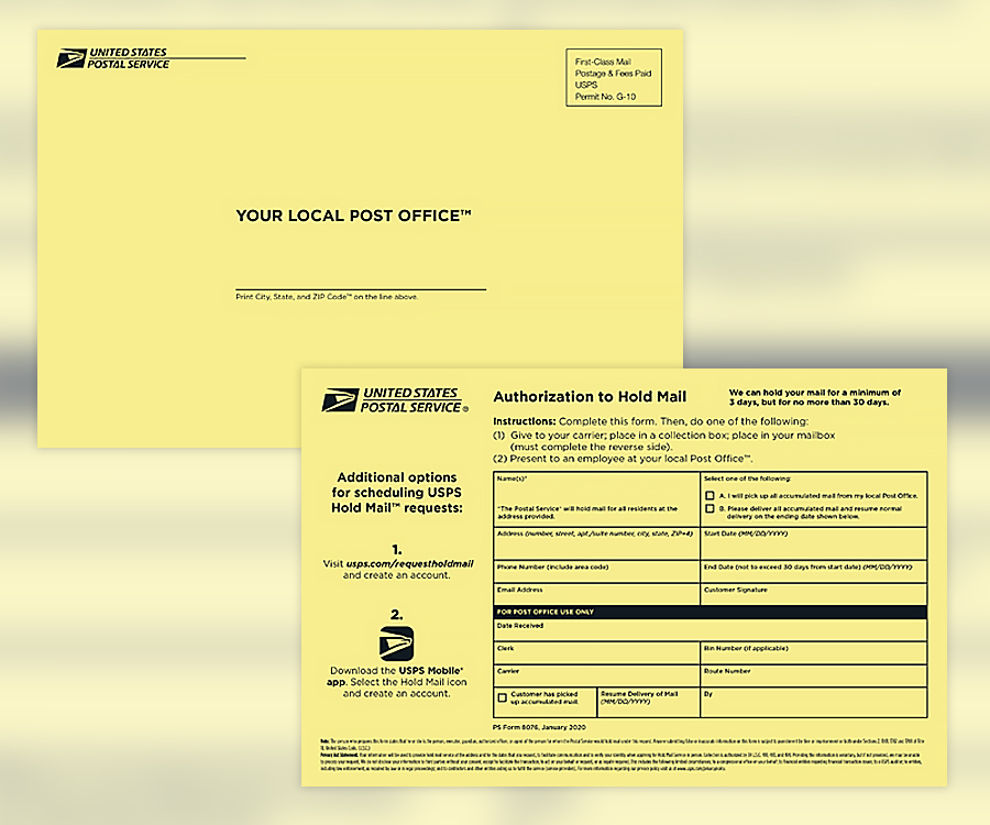 Usps Com Holding Mail