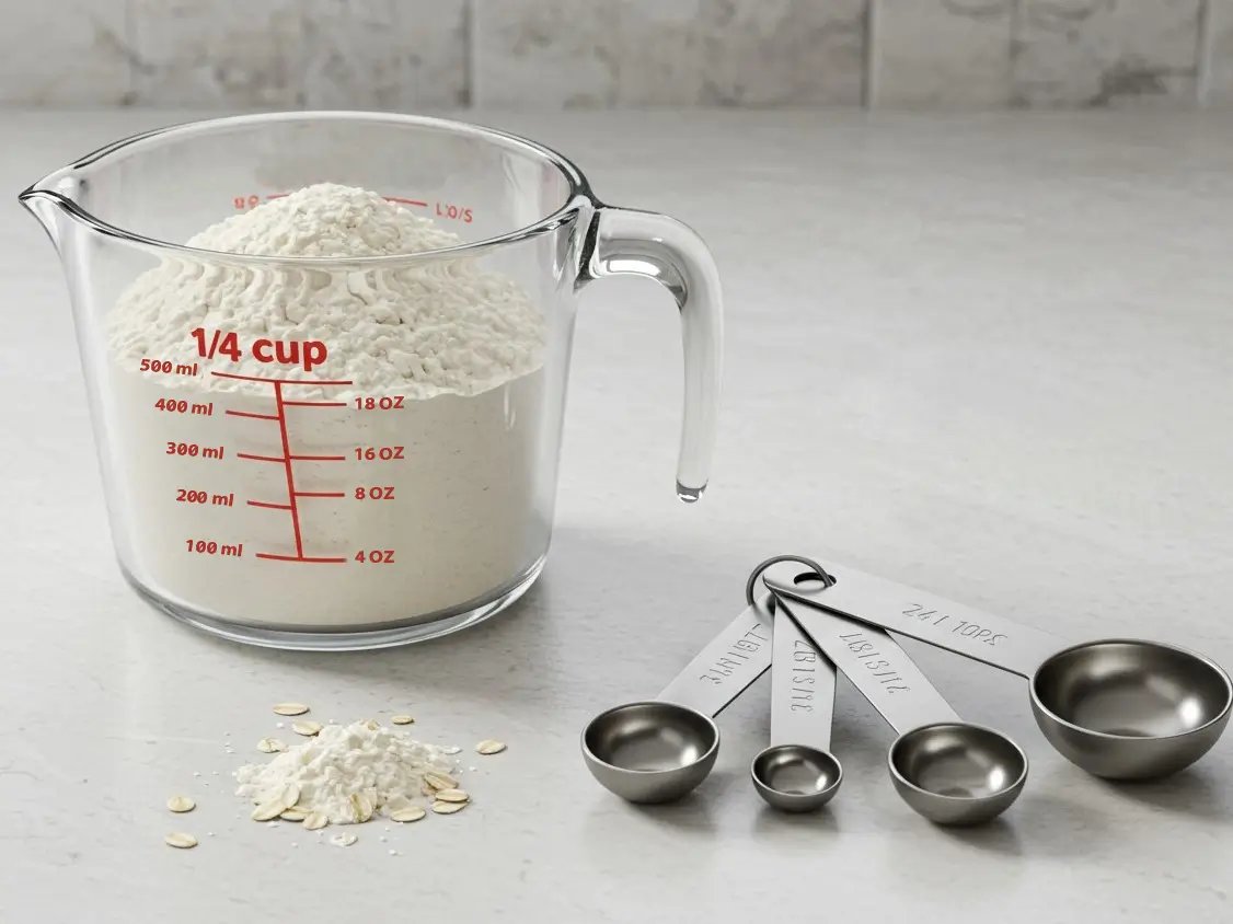 How Many Tablespoons in 1/4 Cup of Flour