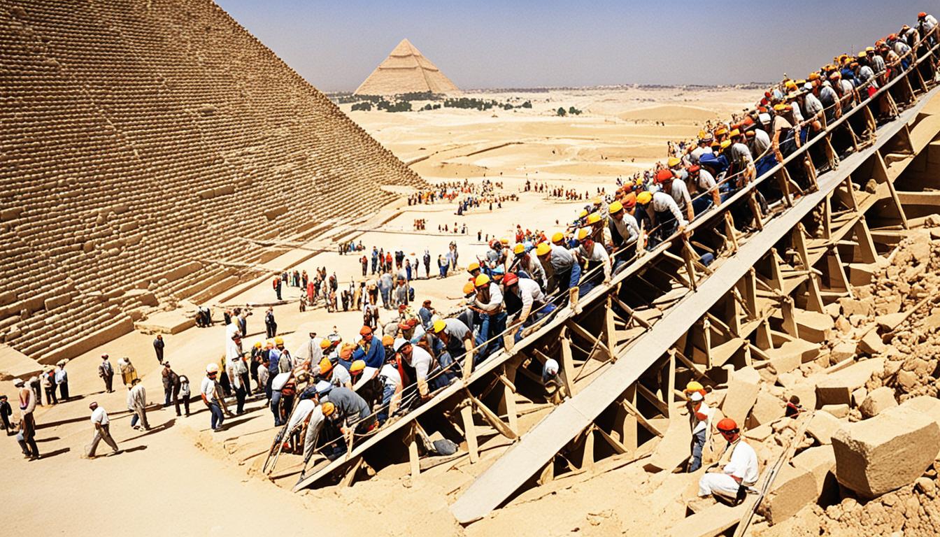 Pyramids in Egypt Built