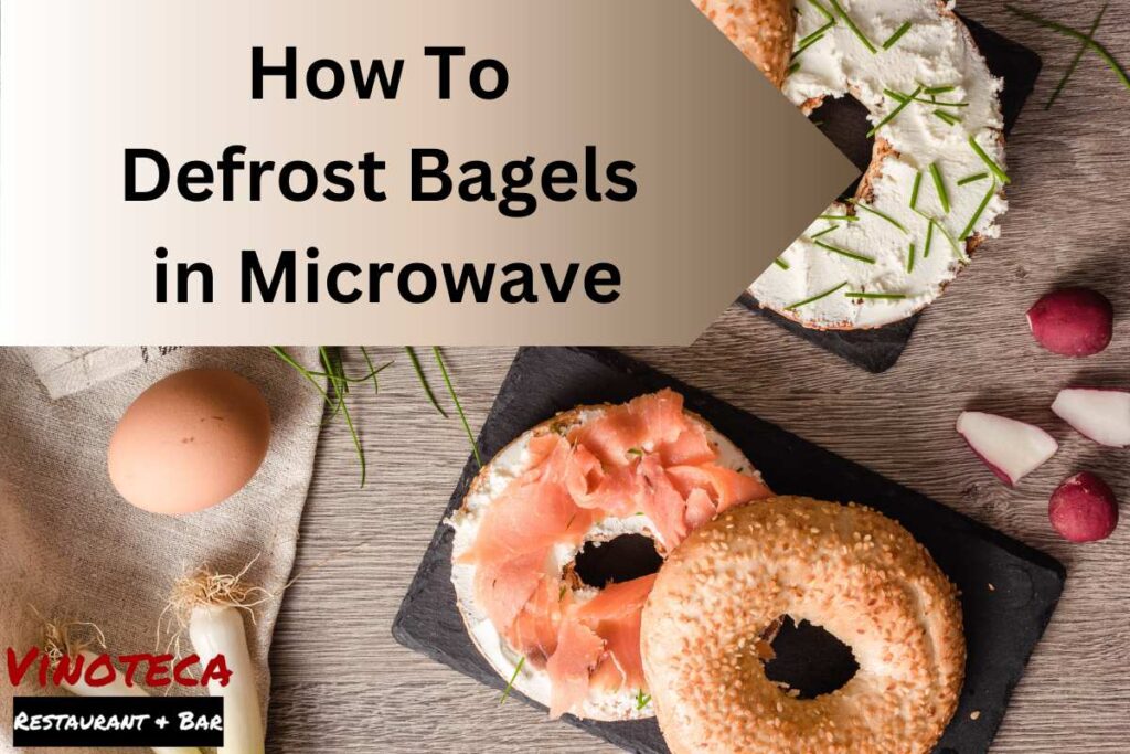 Defrost Bagel in Microwave