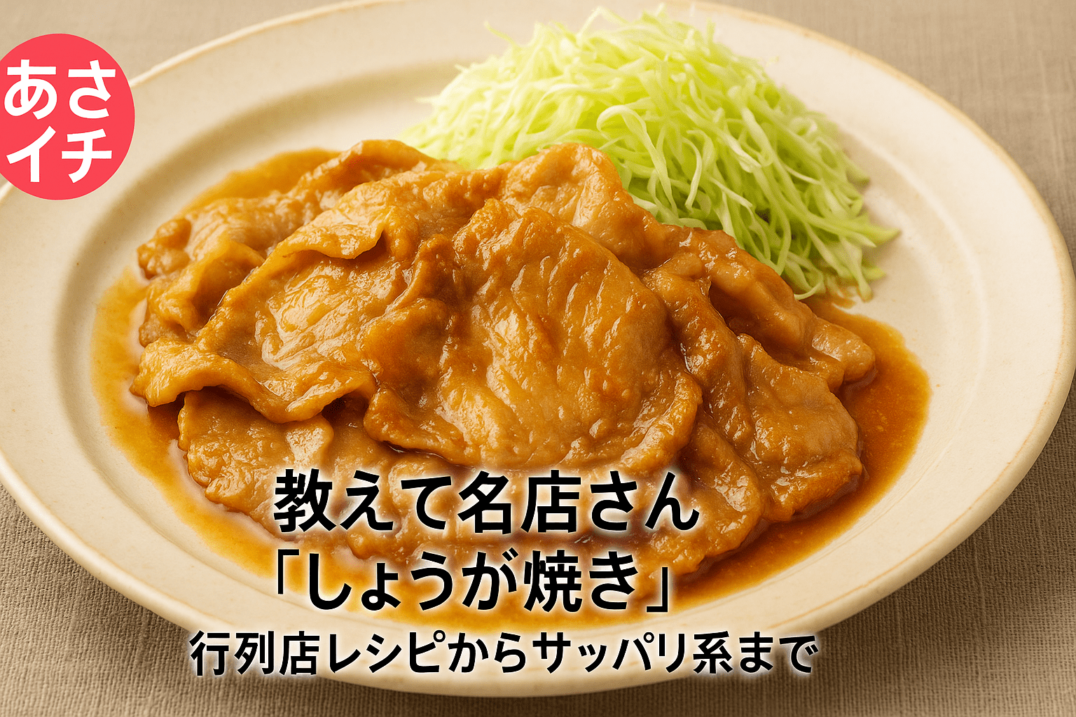 あさイチ生姜焼きの決定版！冷めても柔らかい黄金比とプロの裏技