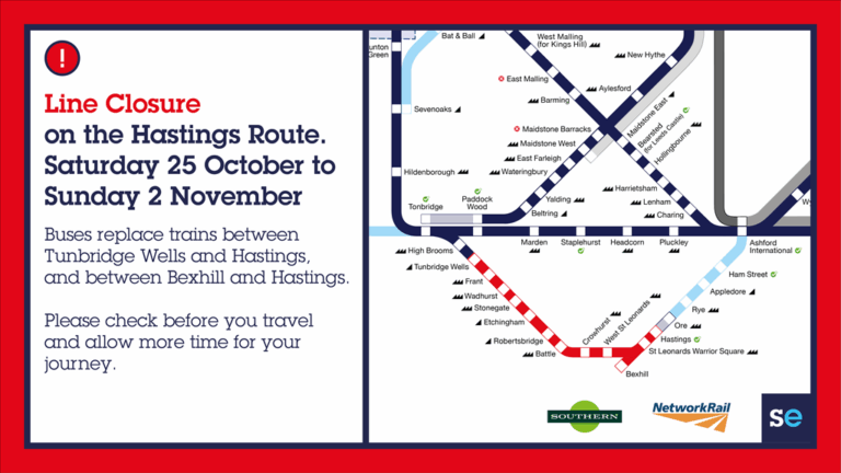 Hastings Rail Line Closure October 2026