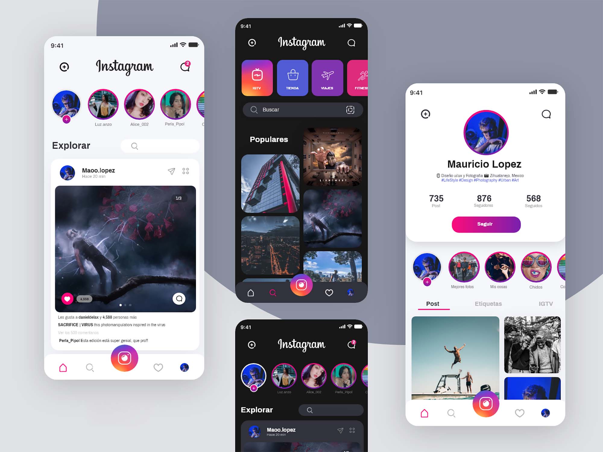 Instagram Plus Features Custom Themes Font Changes and Interface Modifications Not in Official App