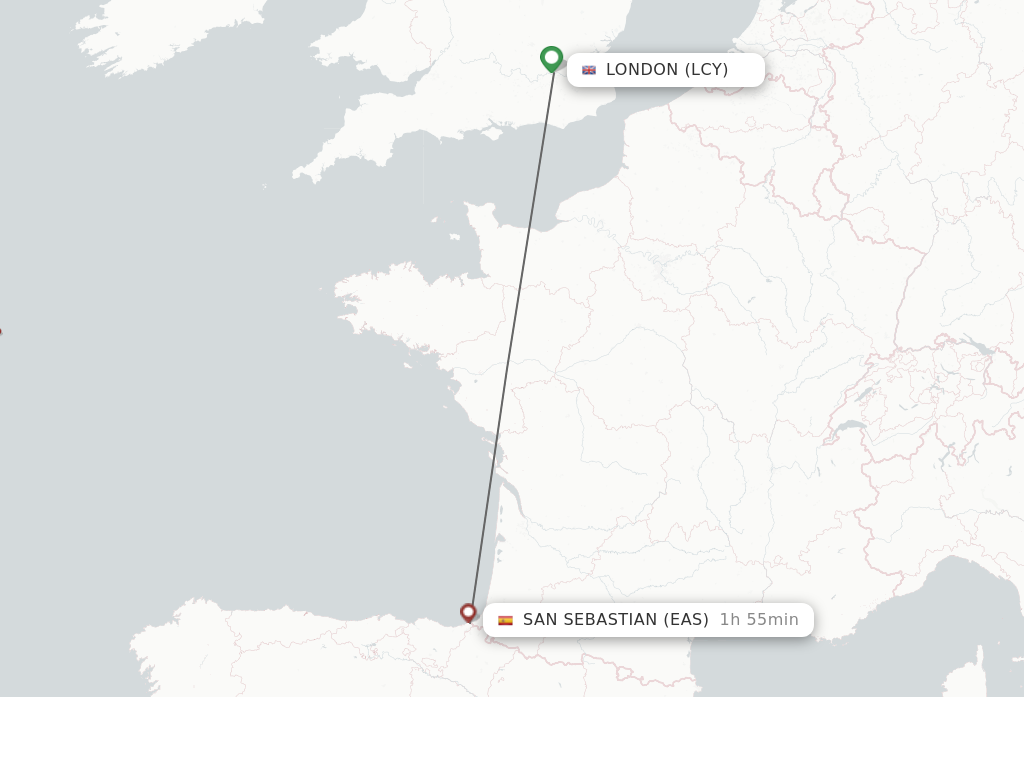 How to Get from London to San Sebastian