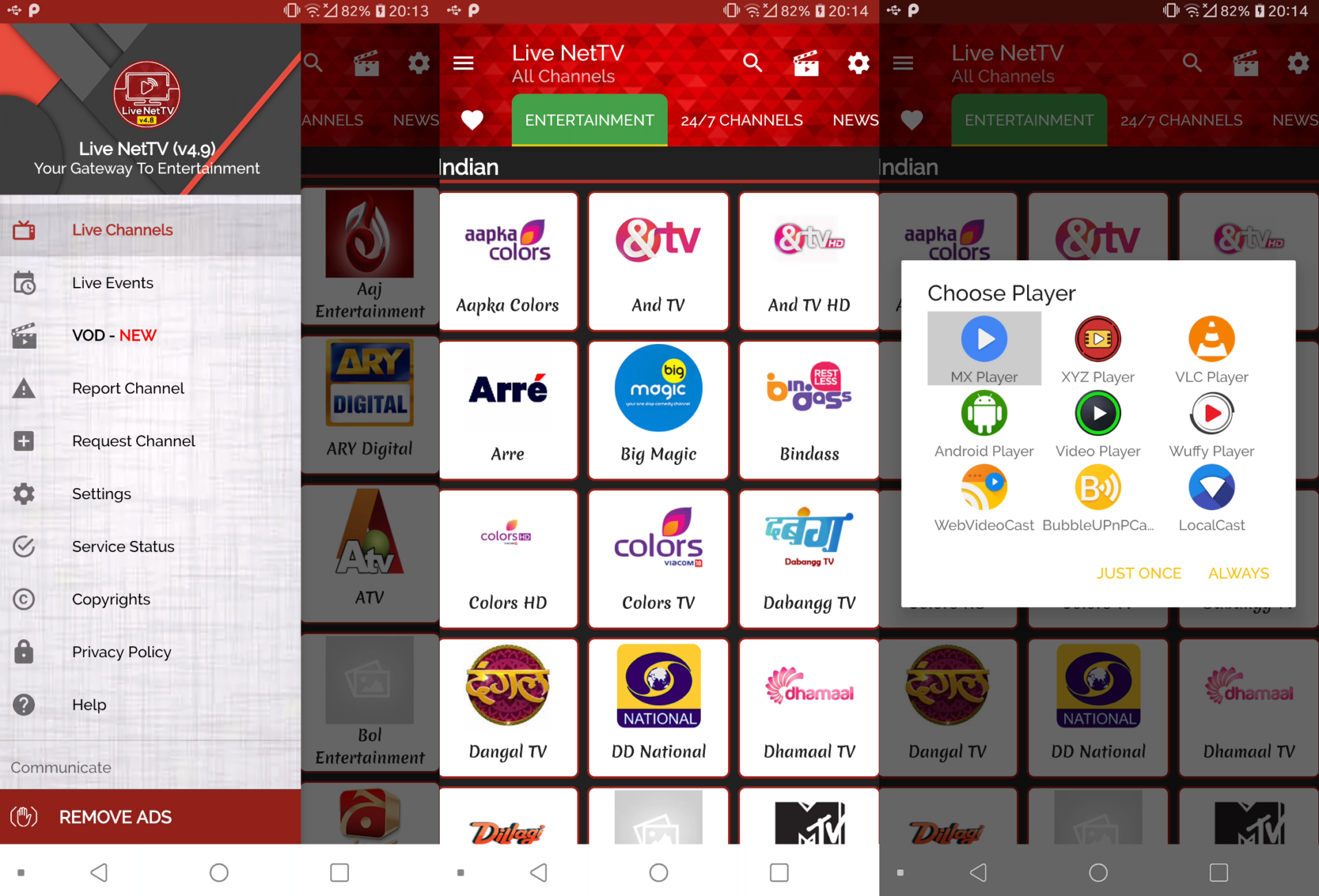 Live Tv App for Android Tv