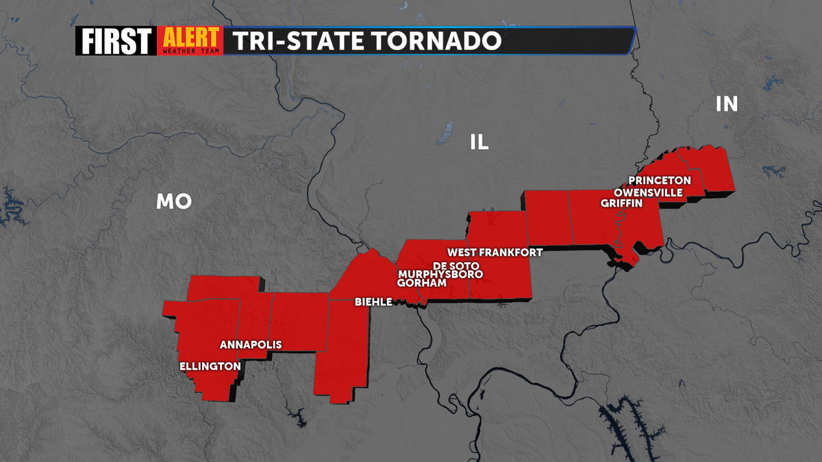 What States Did the Tri State Tornado Go Through