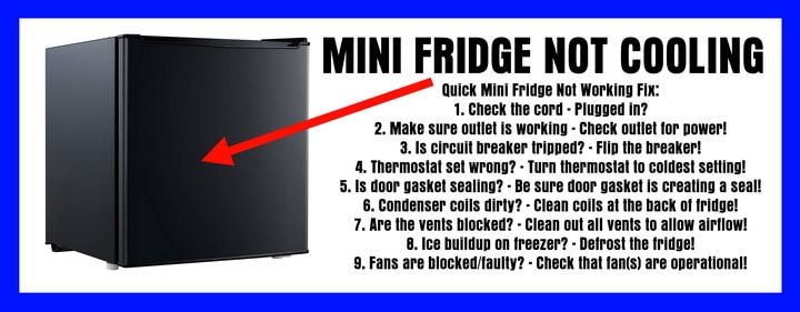 My Mini Fridge Stopped Cooling