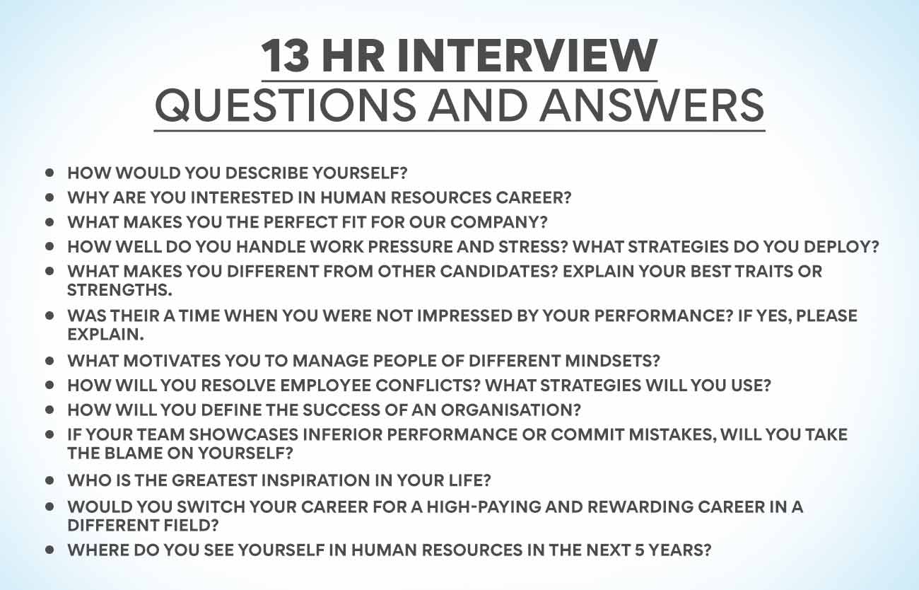Interview Questions and Answers on Human Resource Management