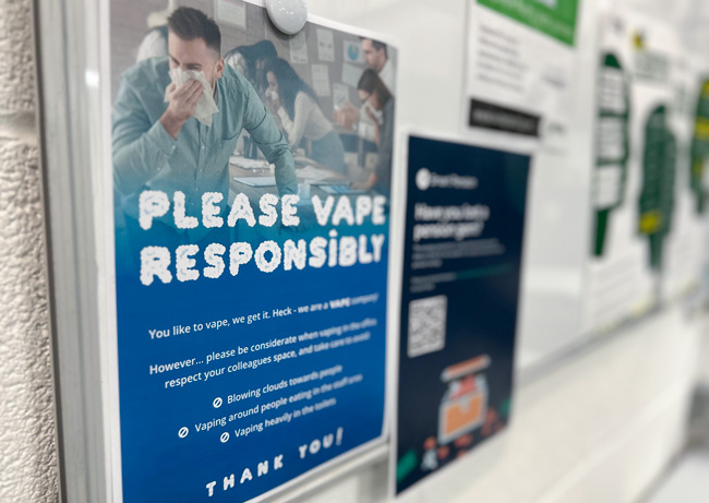 Can You Vape Indoors at Work