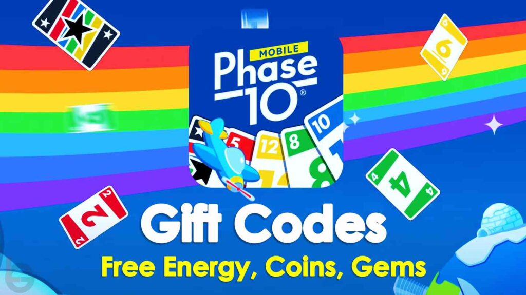 Phase Ten Gift Codes for 50 Energy