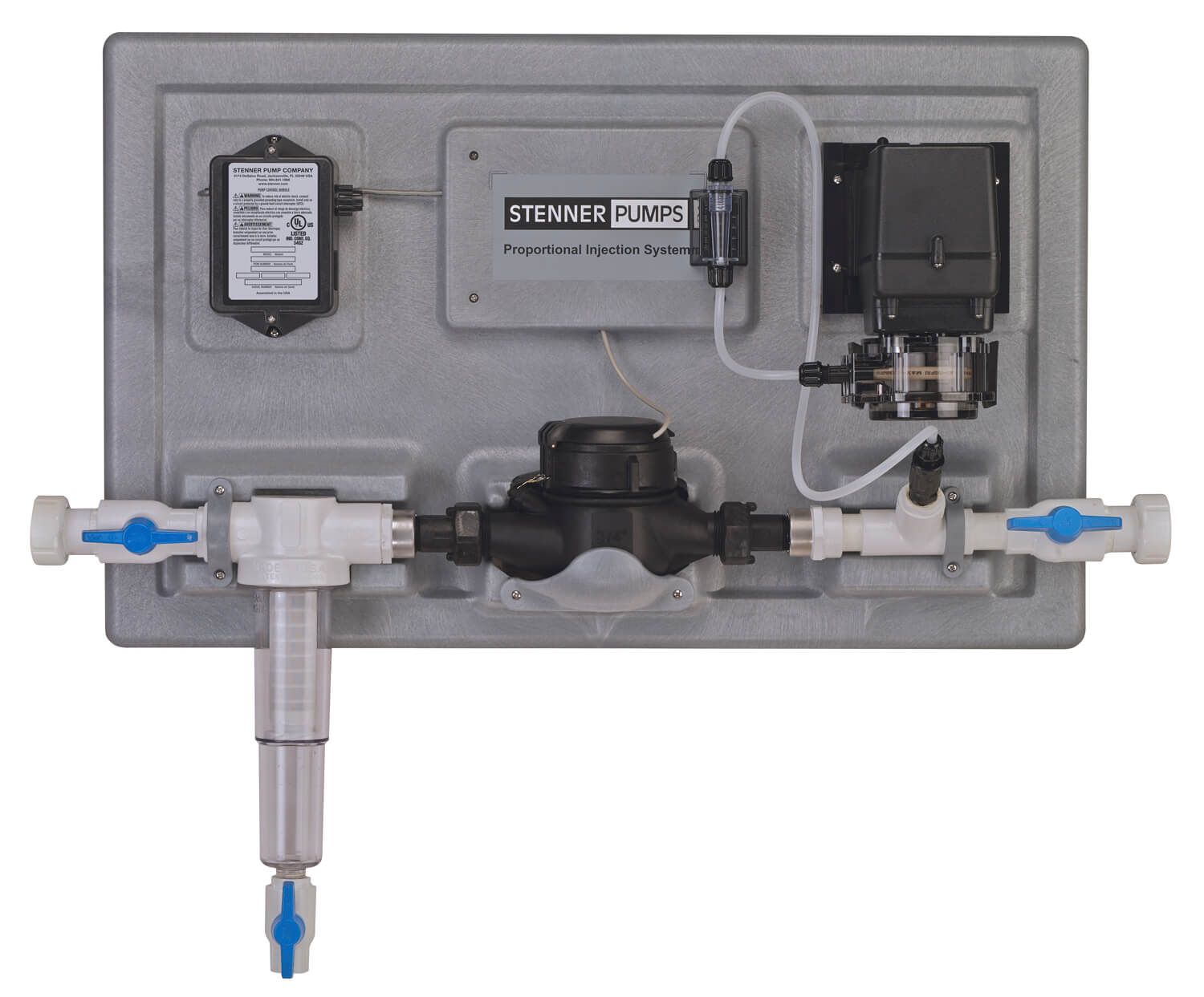 15 Gpd Well Water Chlorination System with Stenner Pump