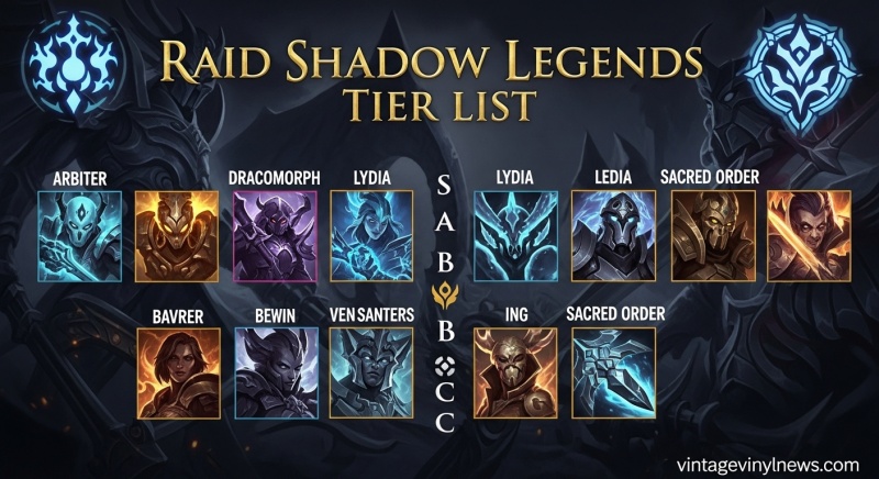 Raid Shadow Legends Characters Tier List