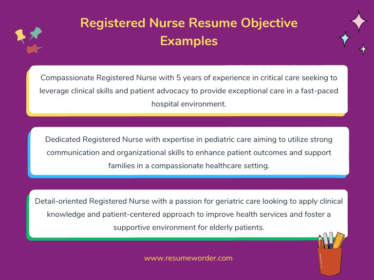Examples of Resume Objectives for Nurses