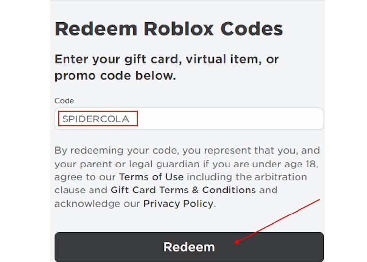 Roblox Redeem Card Codes Not Used
