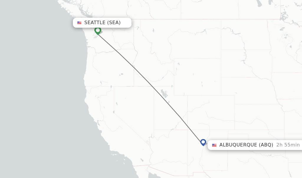 Flight Time Seattle to Albuquerque
