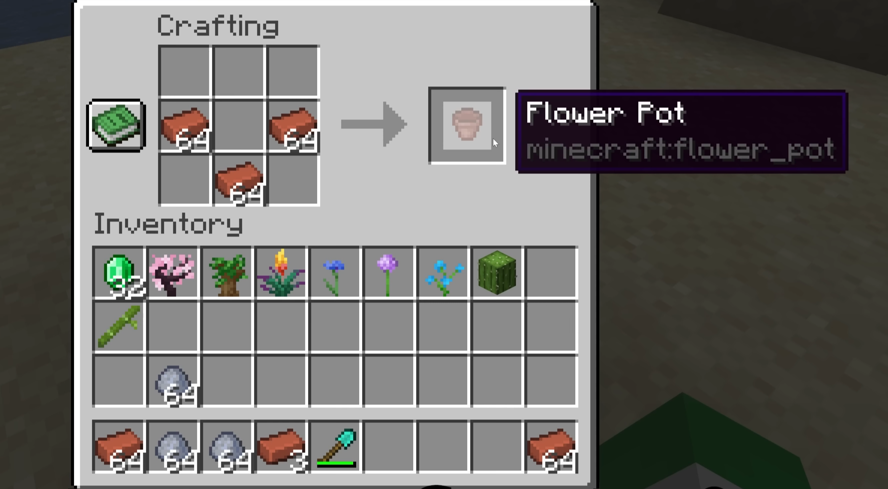 How to Make Flower Pots Minecraft