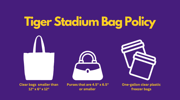 Bag Policy at Tiger Stadium