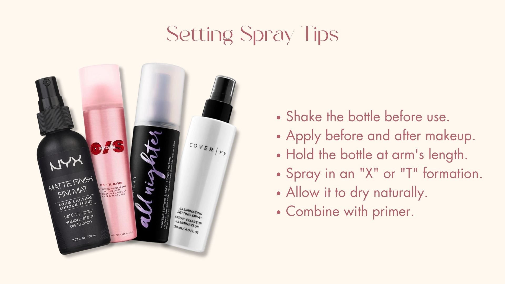 Setting Spray Before Foundation