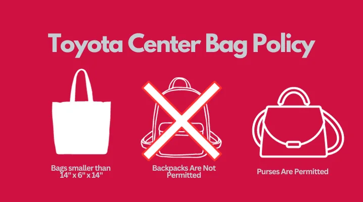 Bag Policy at Toyota Center